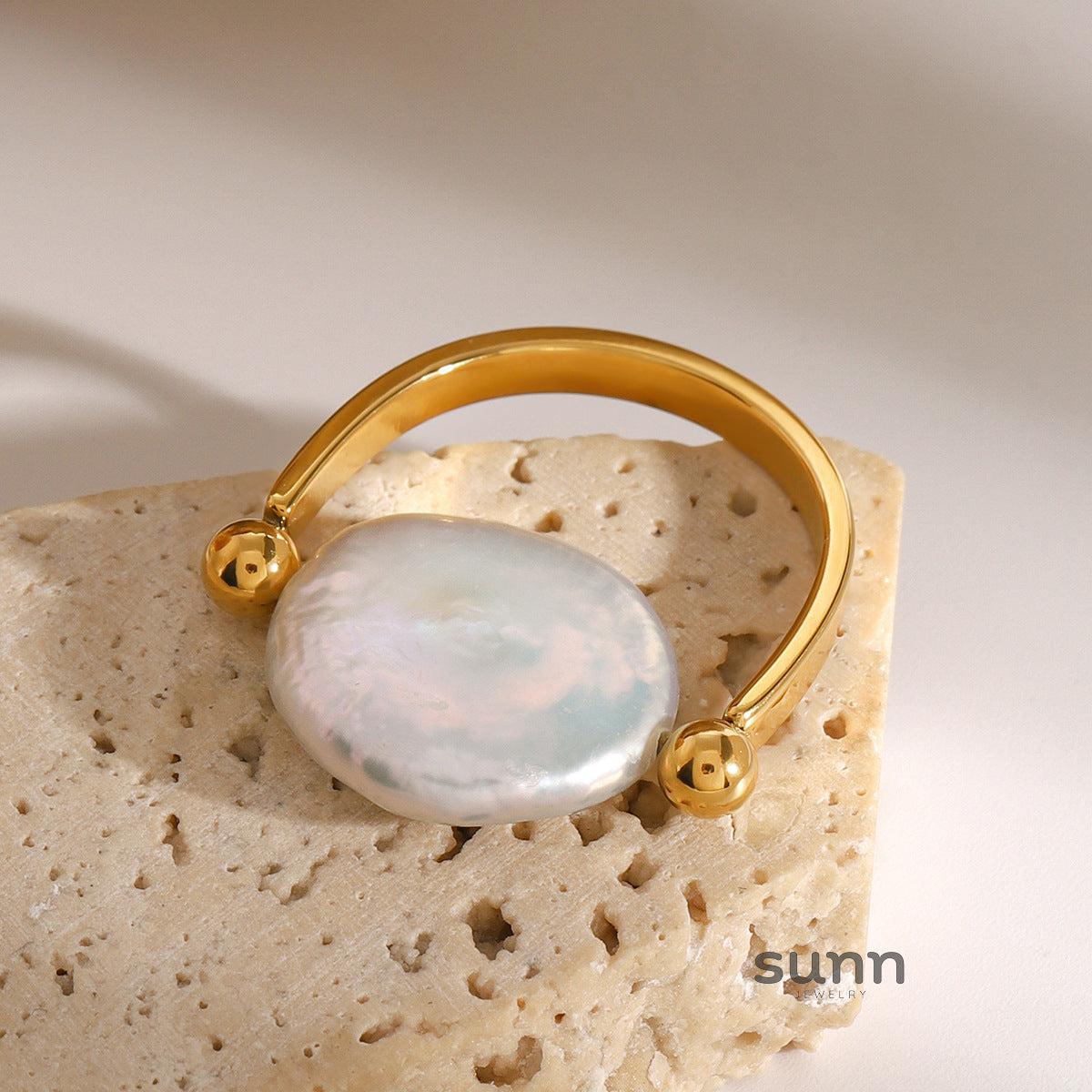 Shianne Pearl U-Shape Ring [UDT2LJNQ]