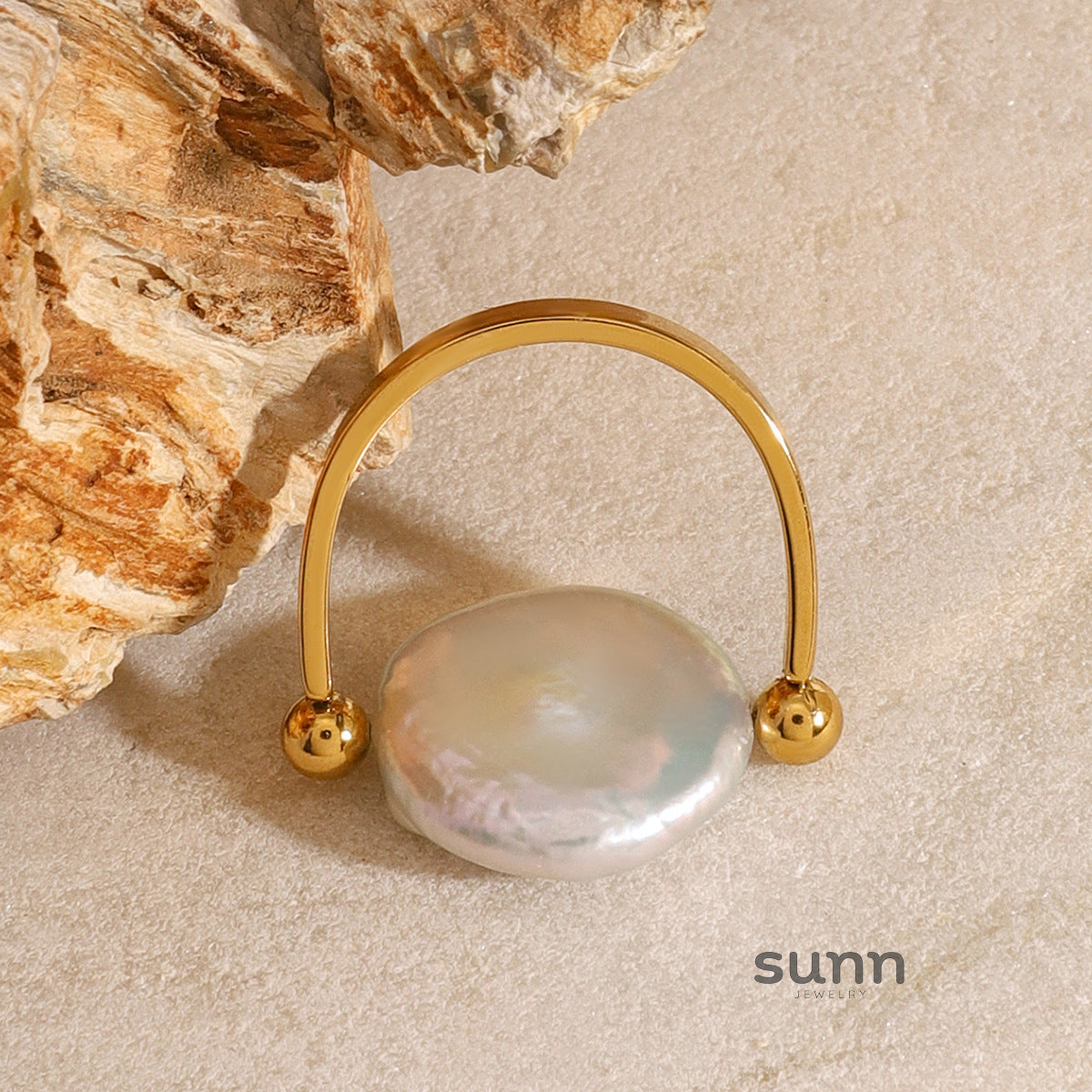 Shianne Pearl U-Shape Ring [FPG6A1QI]