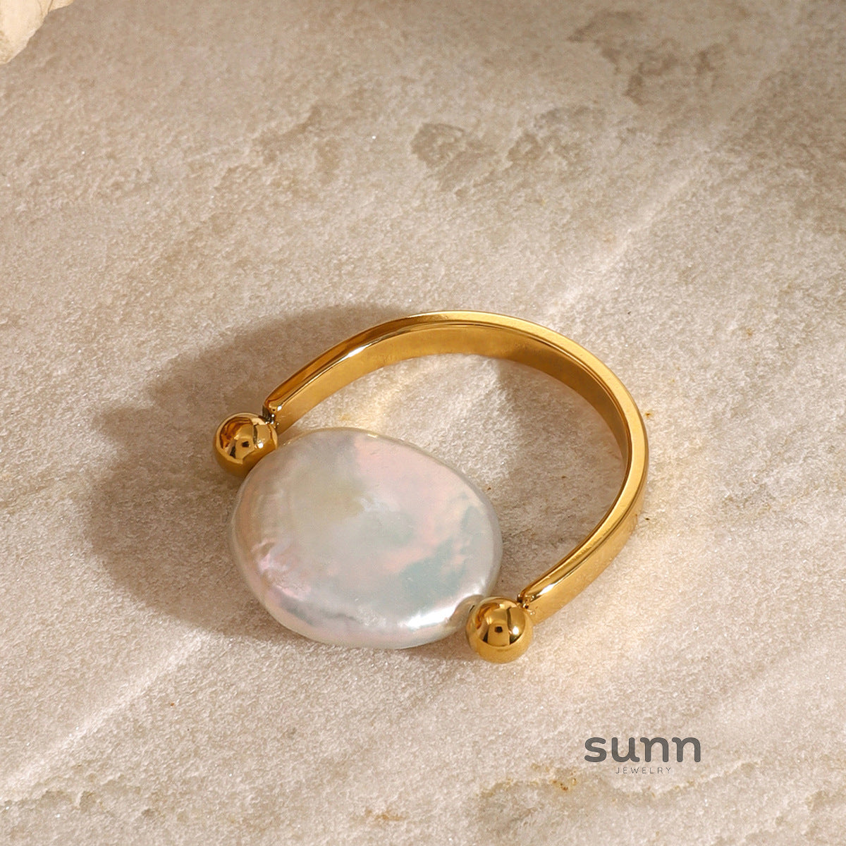 Shianne Pearl U-Shape Ring [EF7QOGU5]