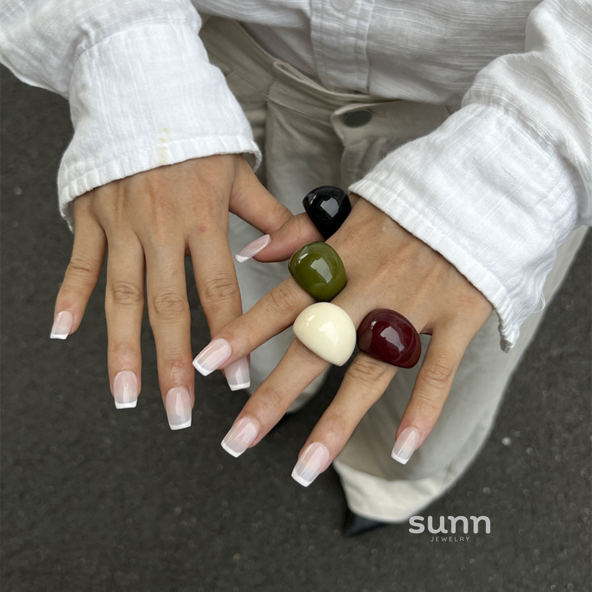 Shiloh Chunky Resin Ring [RGR9LZEB]