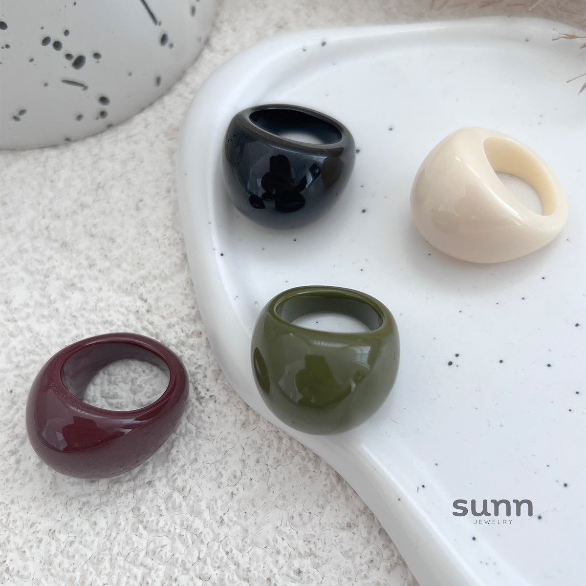 Shiloh Chunky Resin Ring [5LR37TFX]