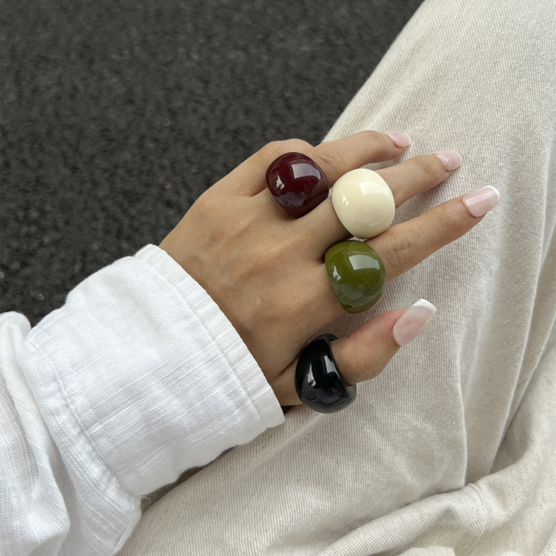 Shiloh Chunky Resin Ring [RK7RVVHM]