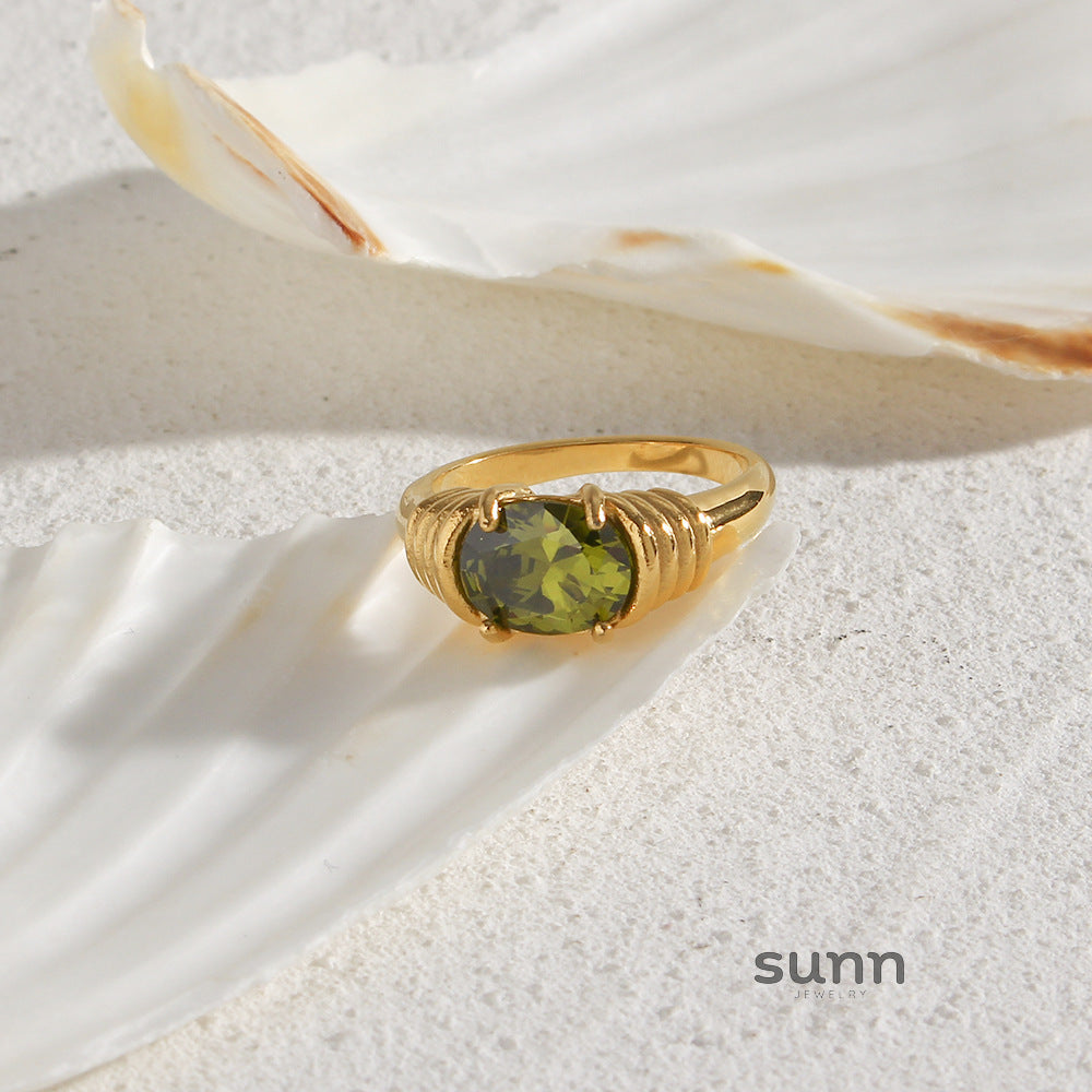 Shoshana Oval Zircon Ring [SHVVD9YA]