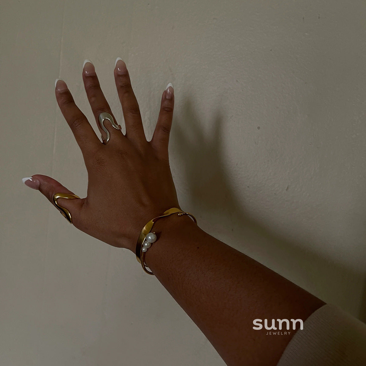 Shreya Irregular Open Ring [A2XAUXGK]