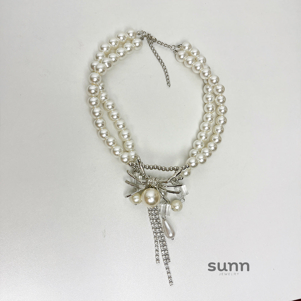 Shreya Spider Pearl Choker [L8HCXU4Z]