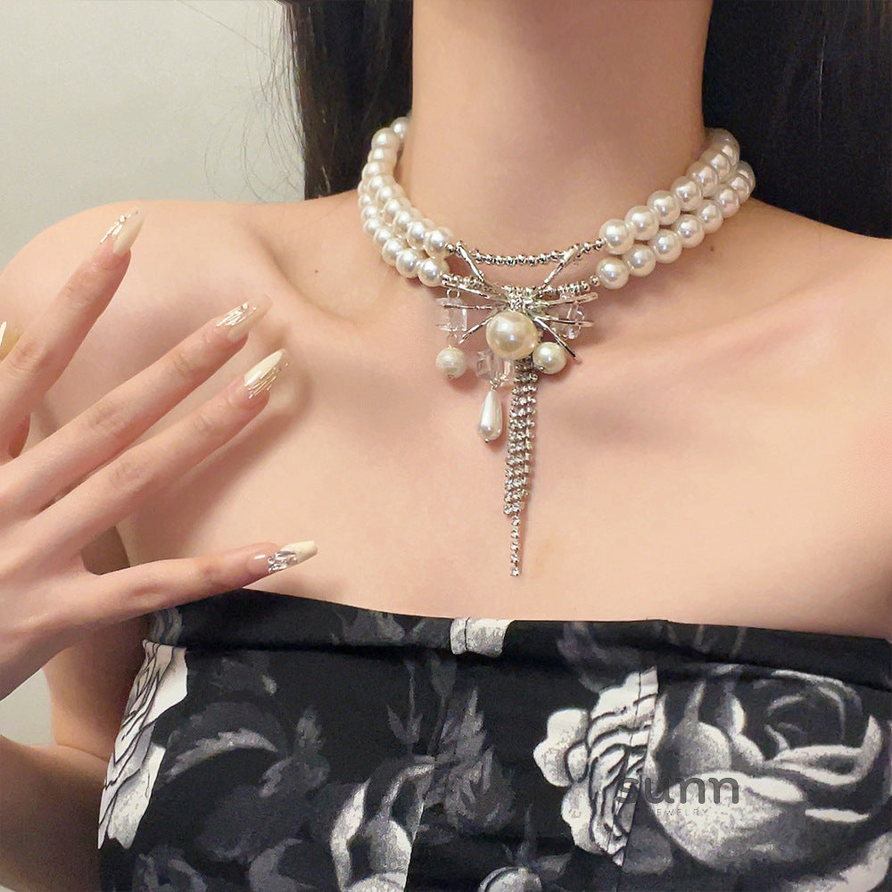 Shreya Spider Pearl Choker [KHC089D7]