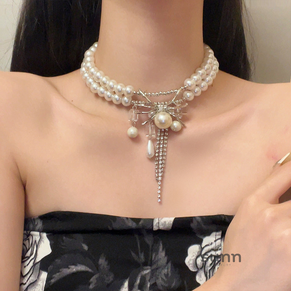 Shreya Spider Pearl Choker [1ID6CNWY]