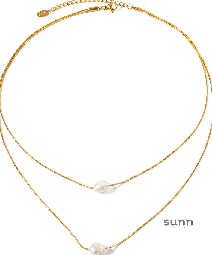 Shrinika Double Layer Pearl Necklace