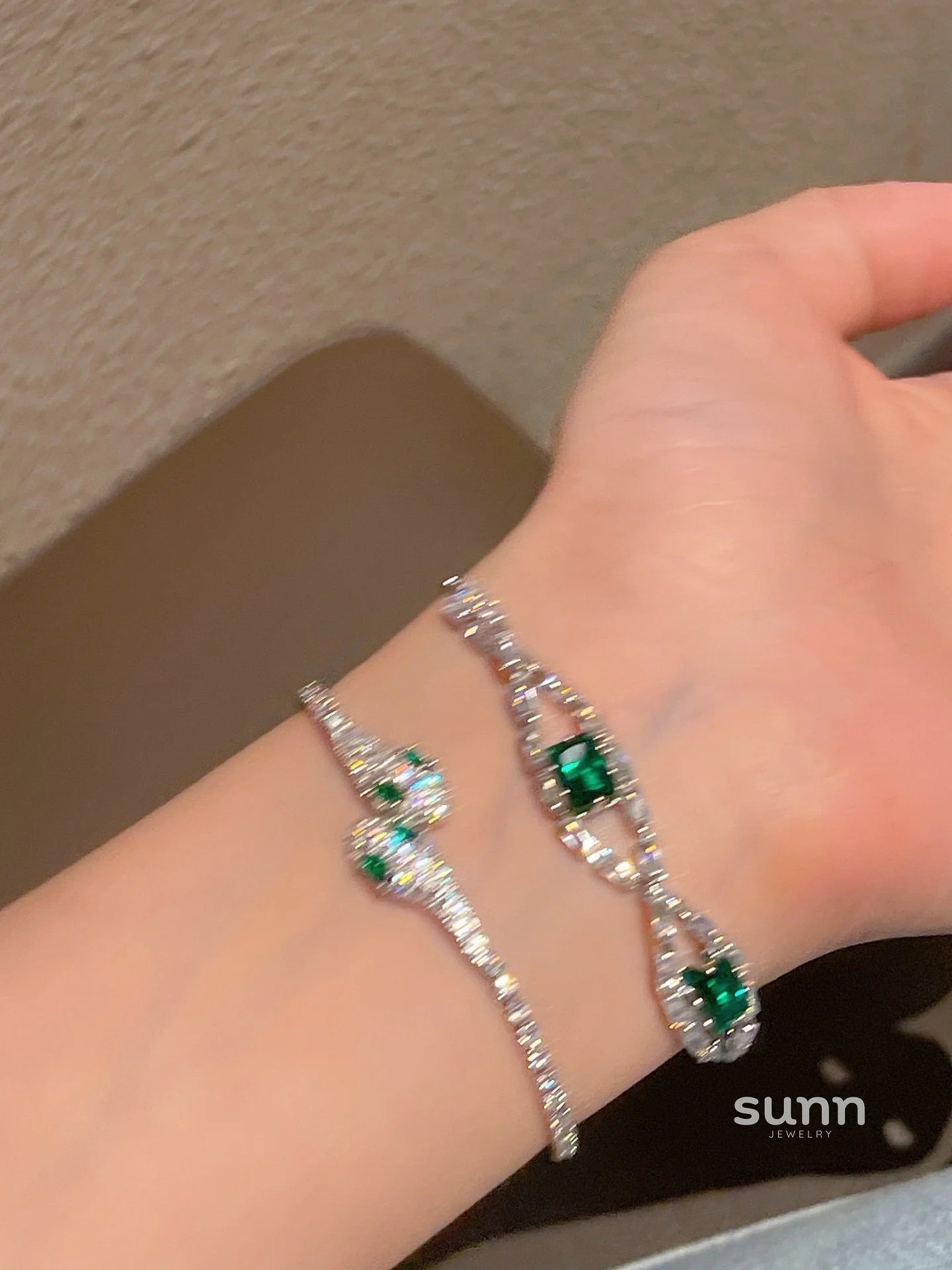 Shriya Green-Eyed Snake Bracelet