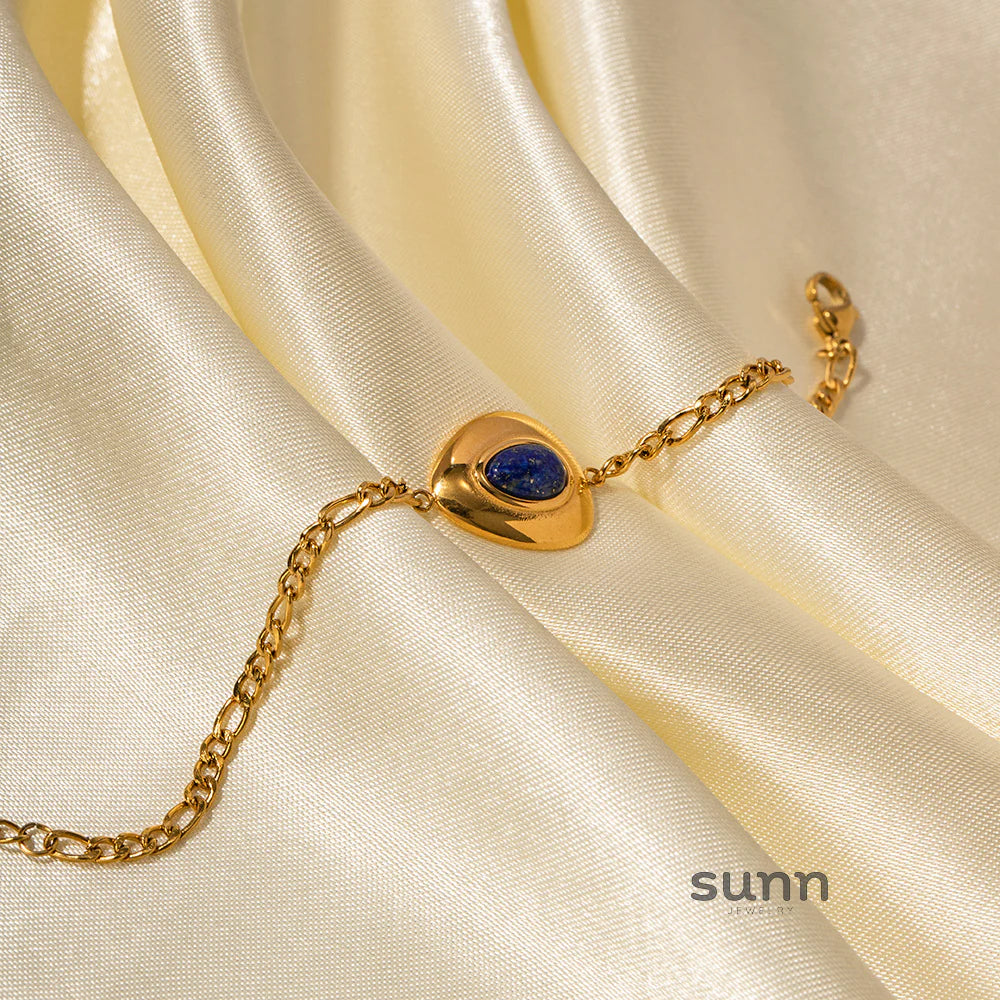 Shriya Lapis Necklace Bracelet Set