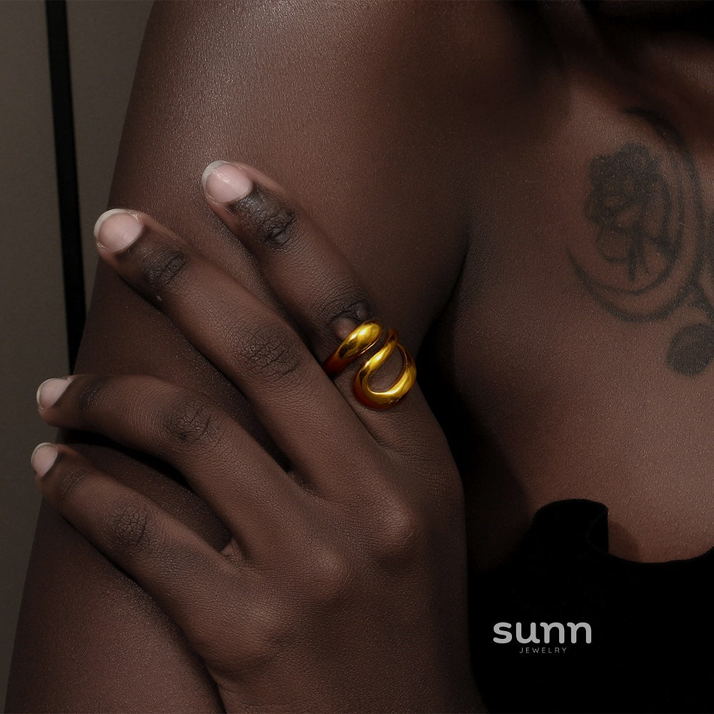 Shyanne Three-Layer Snake Ring [5HJVT5W3]