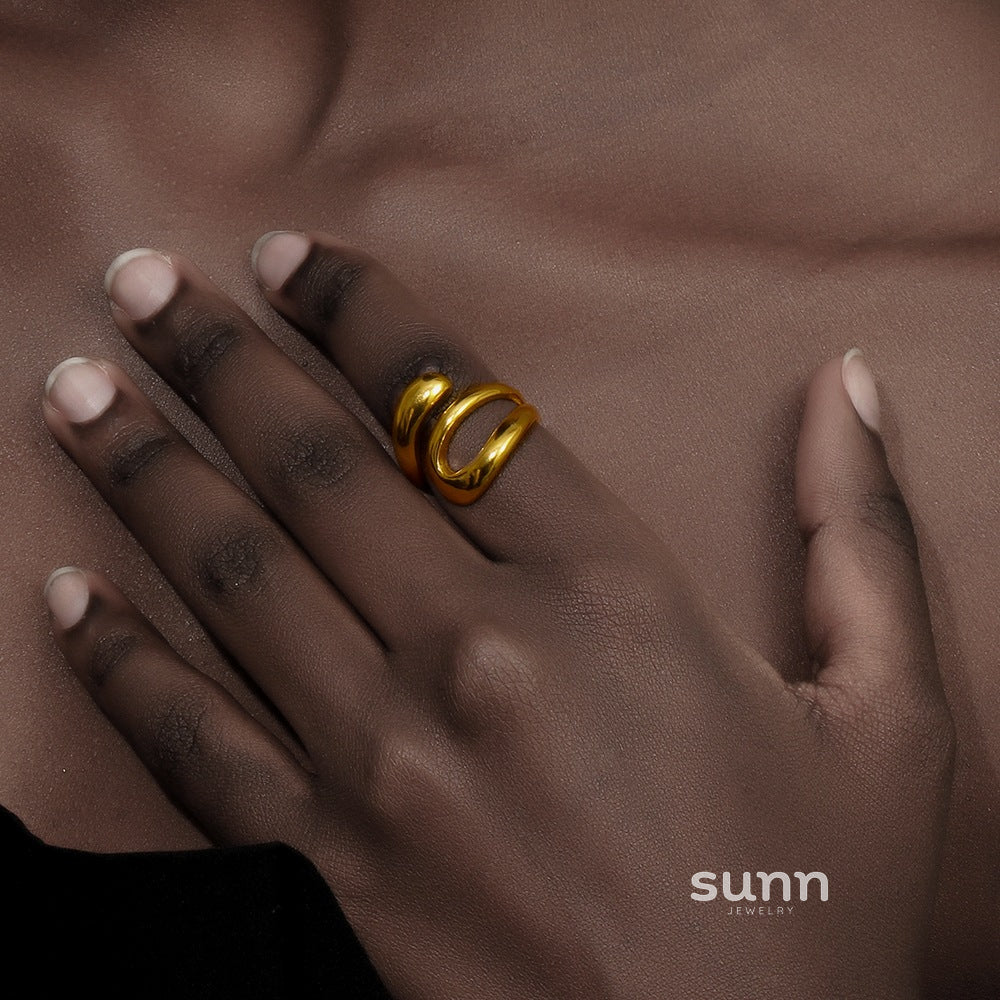 Shyanne Three-Layer Snake Ring [8JYVBYIN]
