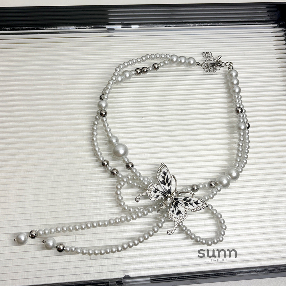 Sienna Butterfly Pearl Choker [SPAPYKVT]