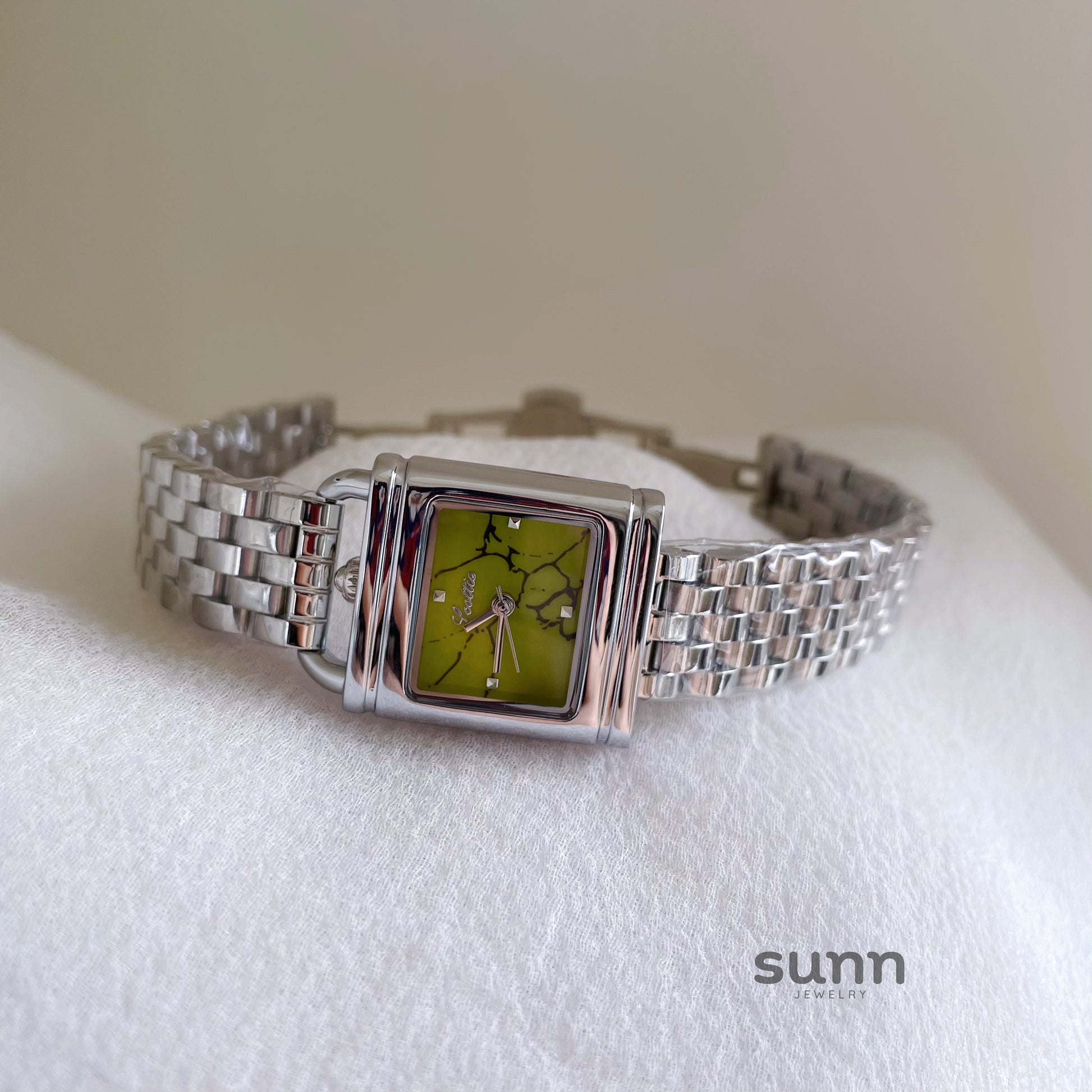 Sienna Emerald Square Watch [DNZ8YLLB]