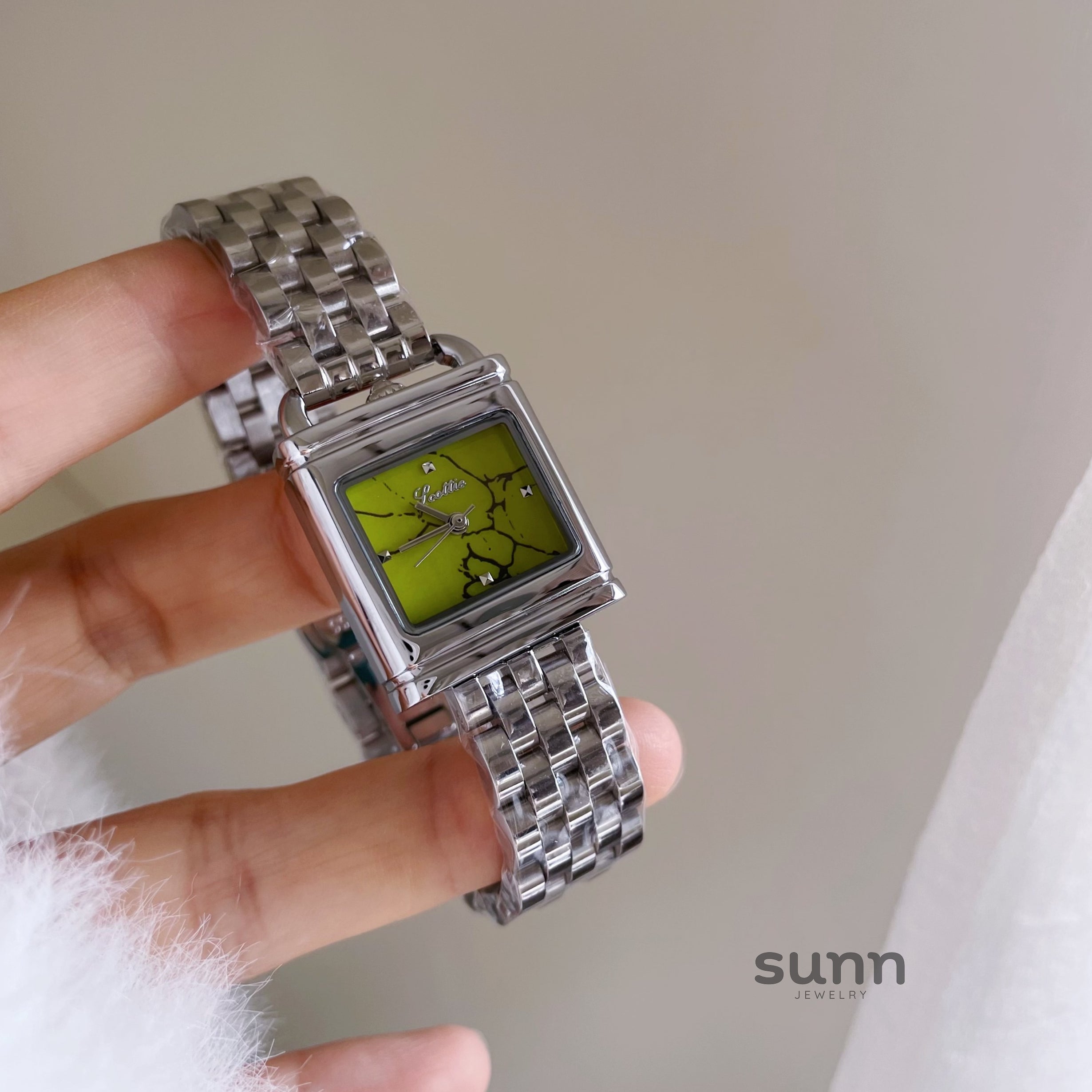 Sienna Emerald Square Watch [G47DQBDG]