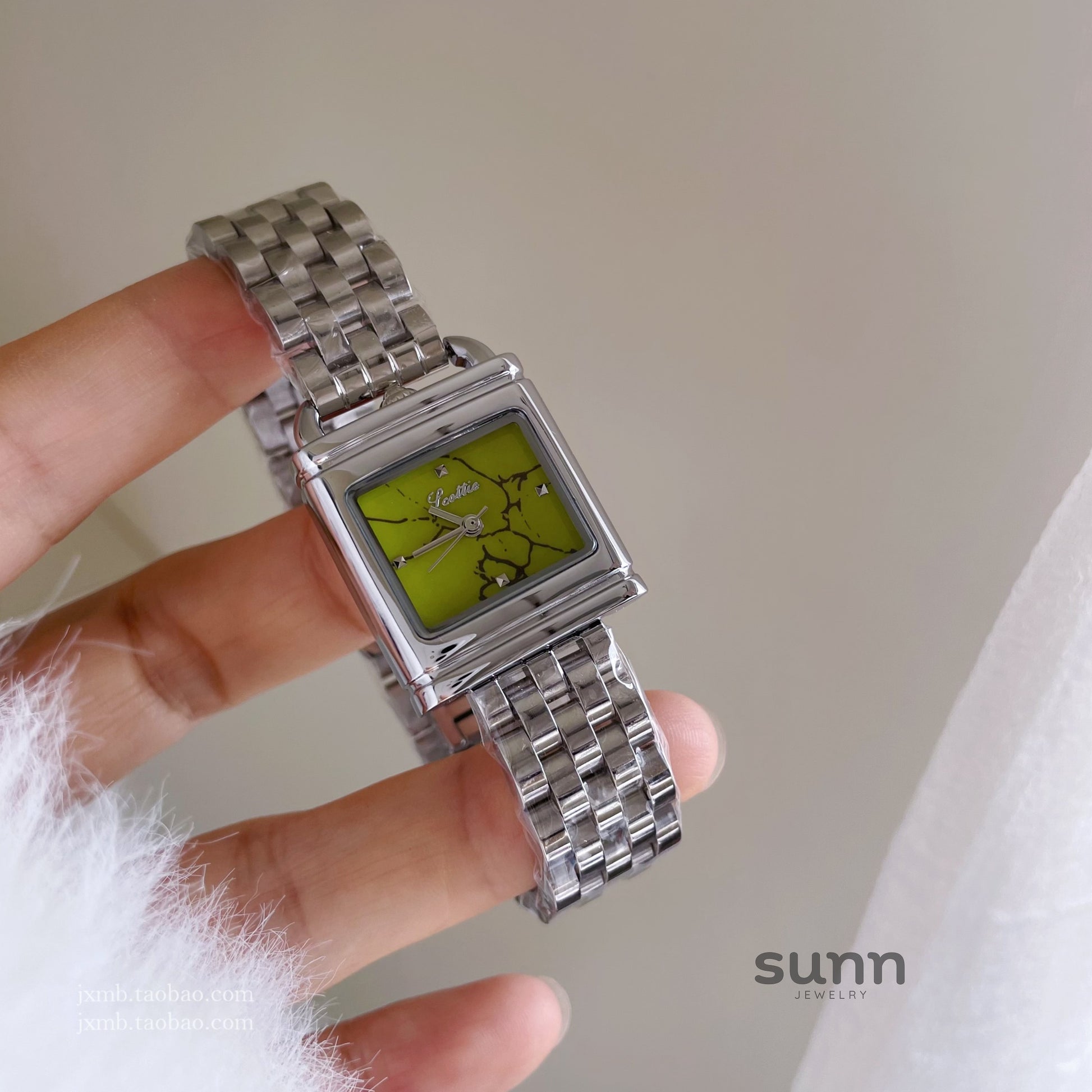 Sienna Emerald Square Watch [0T4WTAS7]