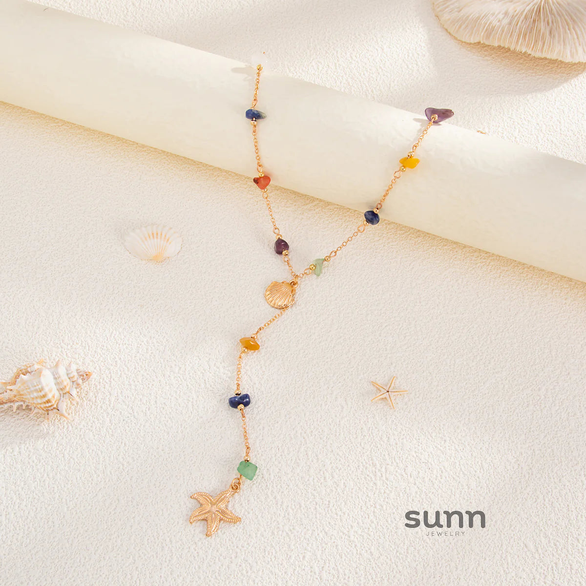 Siham Starfish Y Necklace