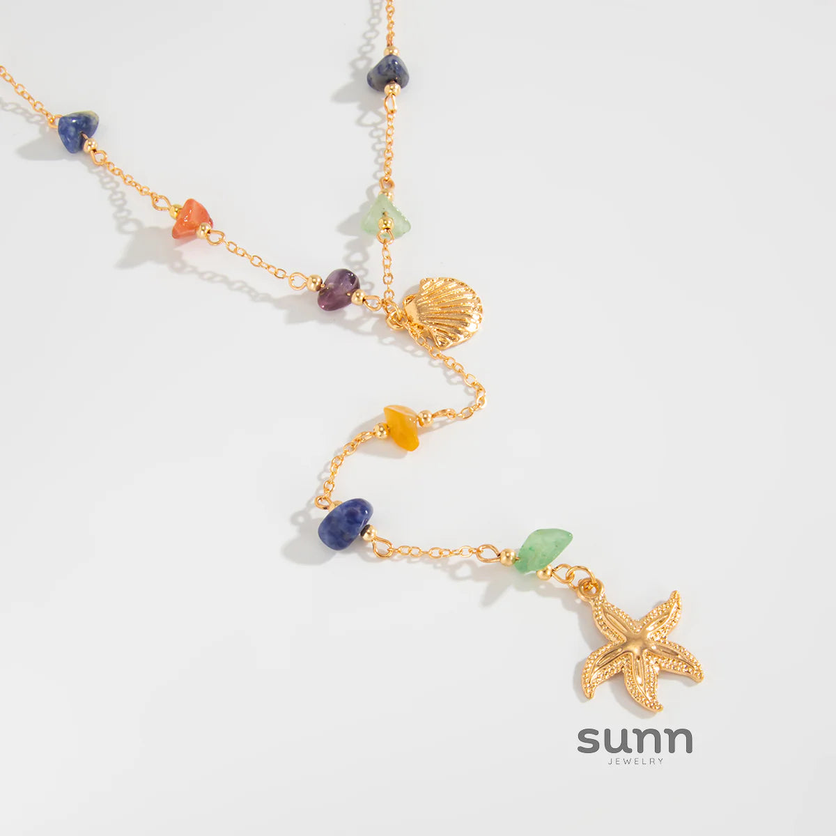 Siham Starfish Y Necklace