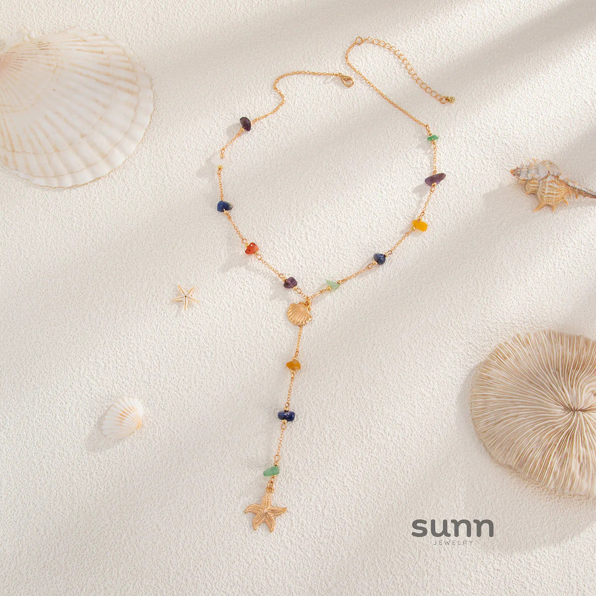 Siham Starfish Y Necklace