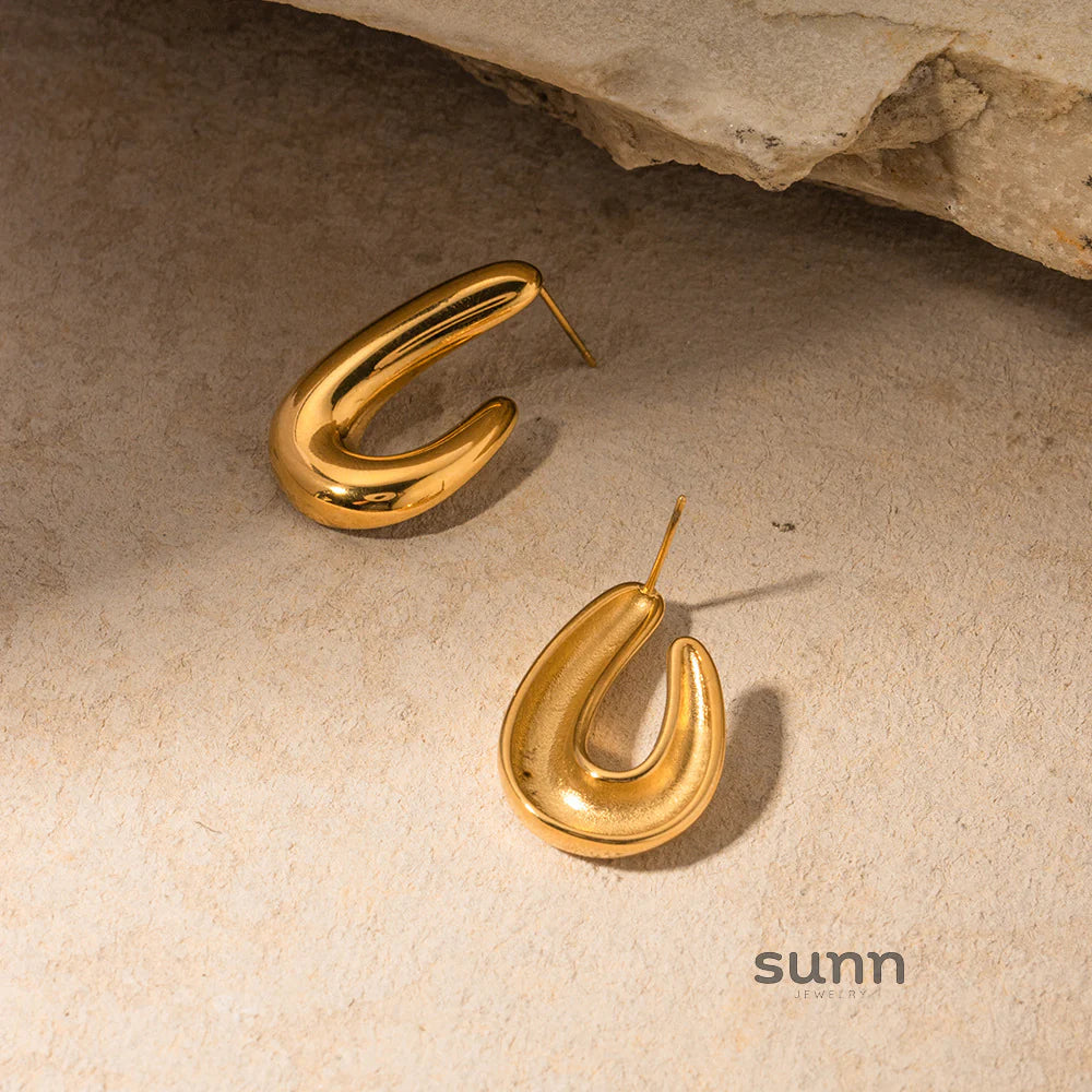 Silvia Spiral Hoop Earrings