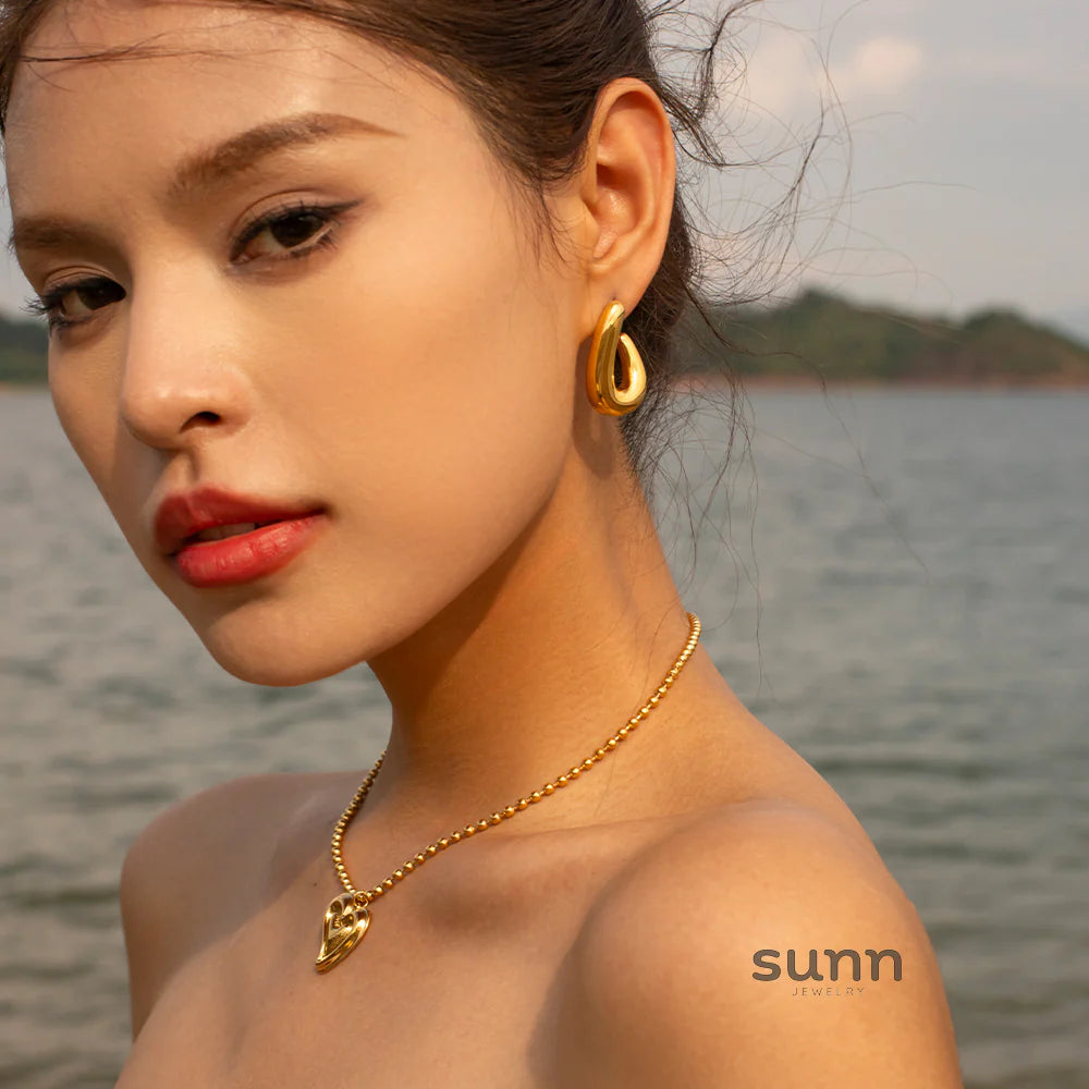 Silvia Spiral Hoop Earrings