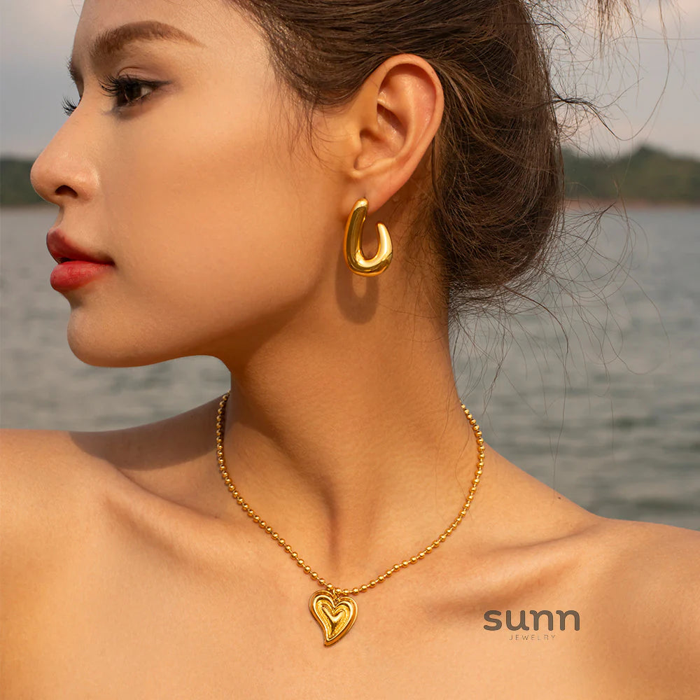 Silvia Spiral Hoop Earrings