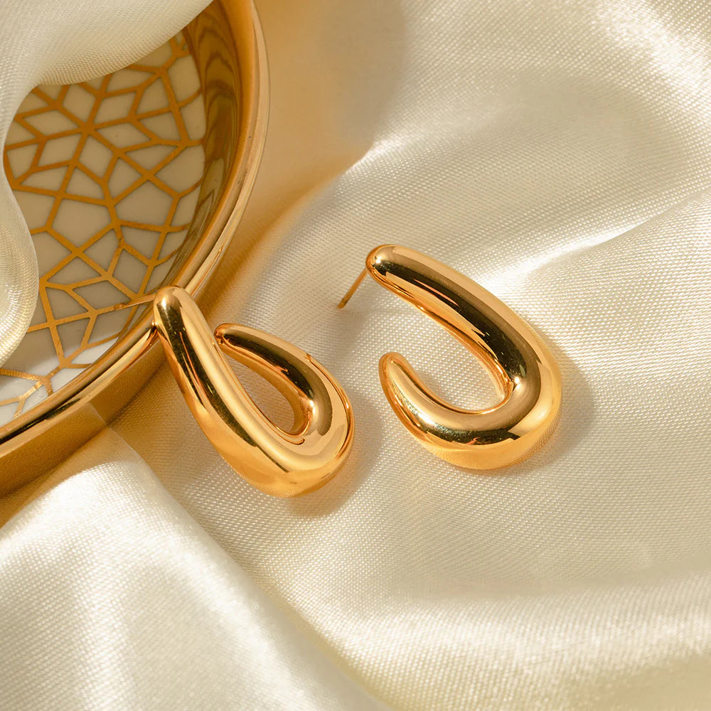 Silvia Spiral Hoop Earrings
