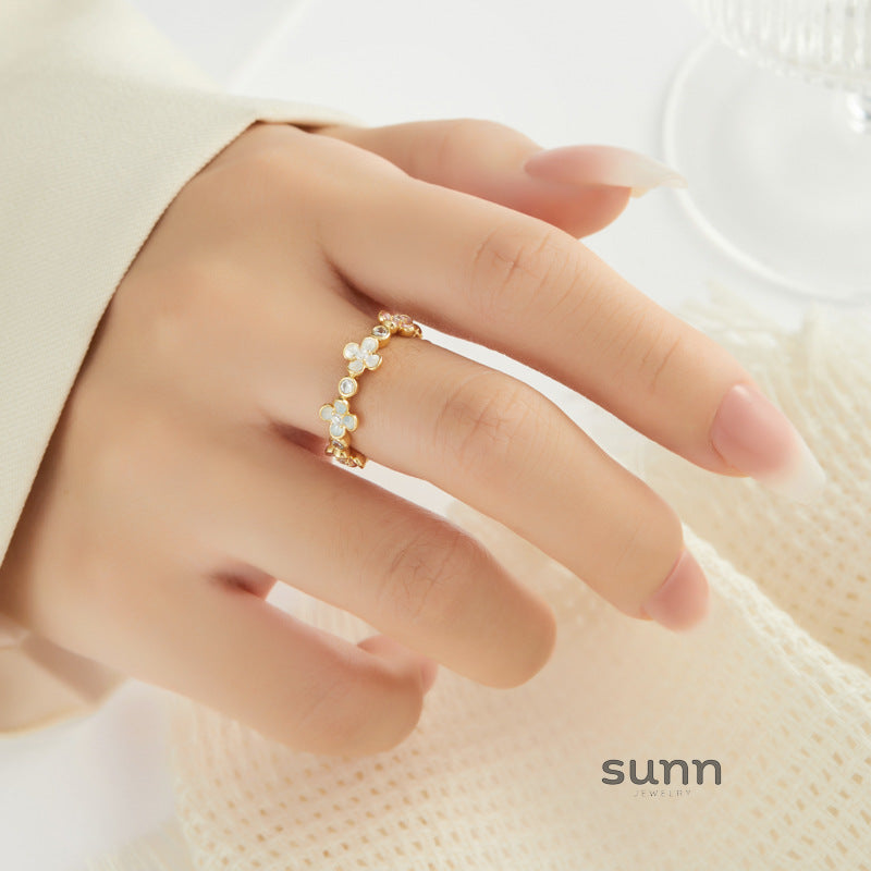 Simran Floral Enamel Ring [2RVD07R2]