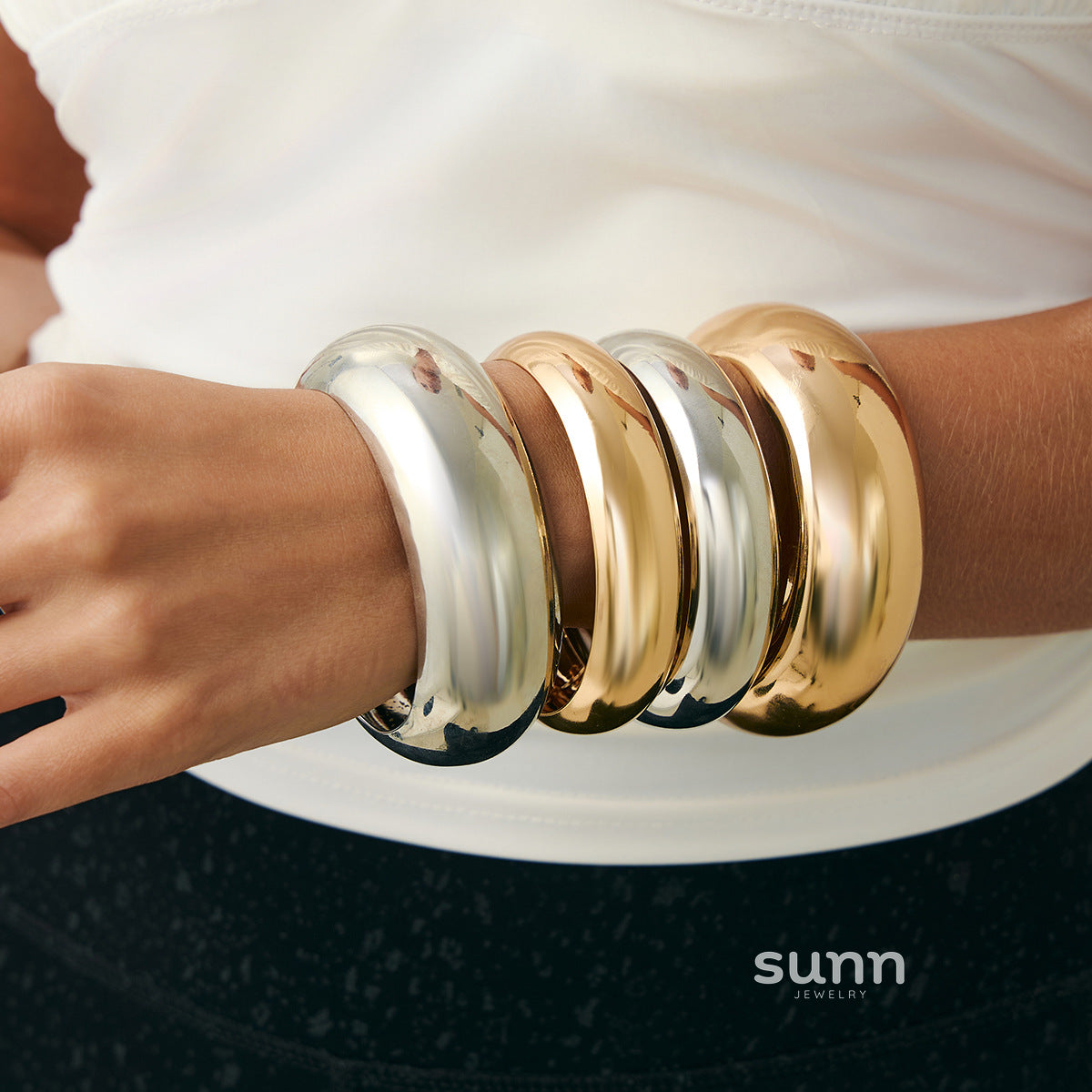 Simran Irregular Bangle Set [Q61NTXF9]