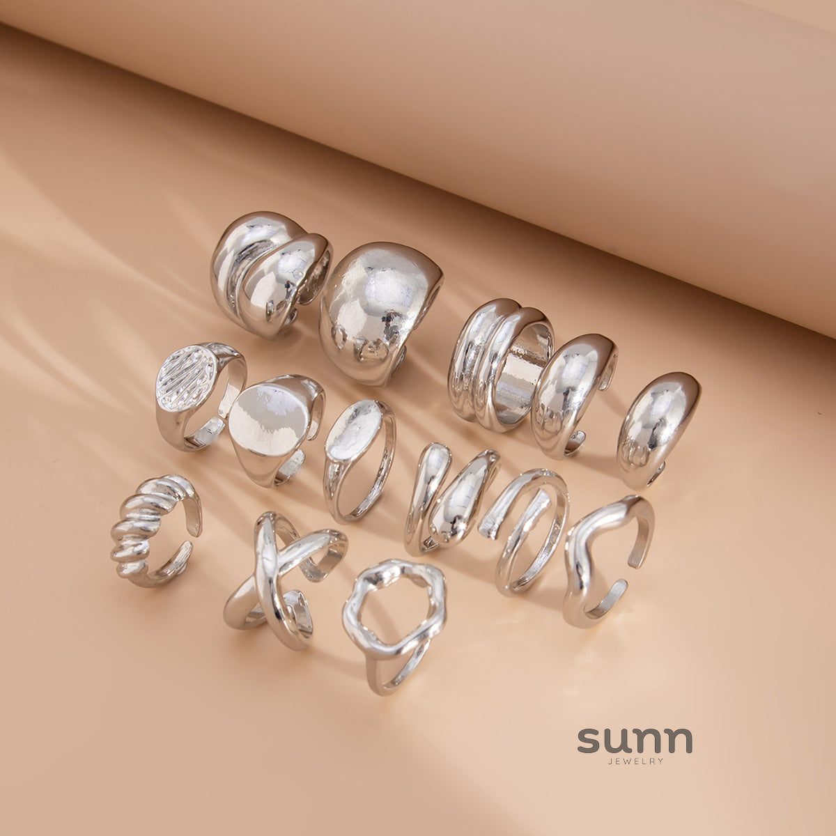 Siobhan Geometric Stack Ring [LZWNDSWO]