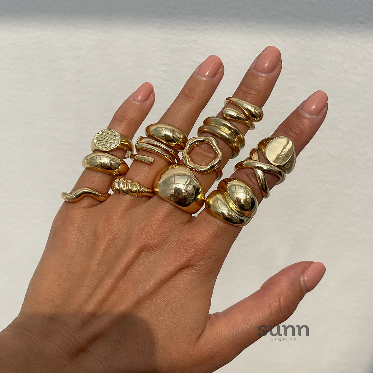 Siobhan Geometric Stack Ring [3WEG8W5T]