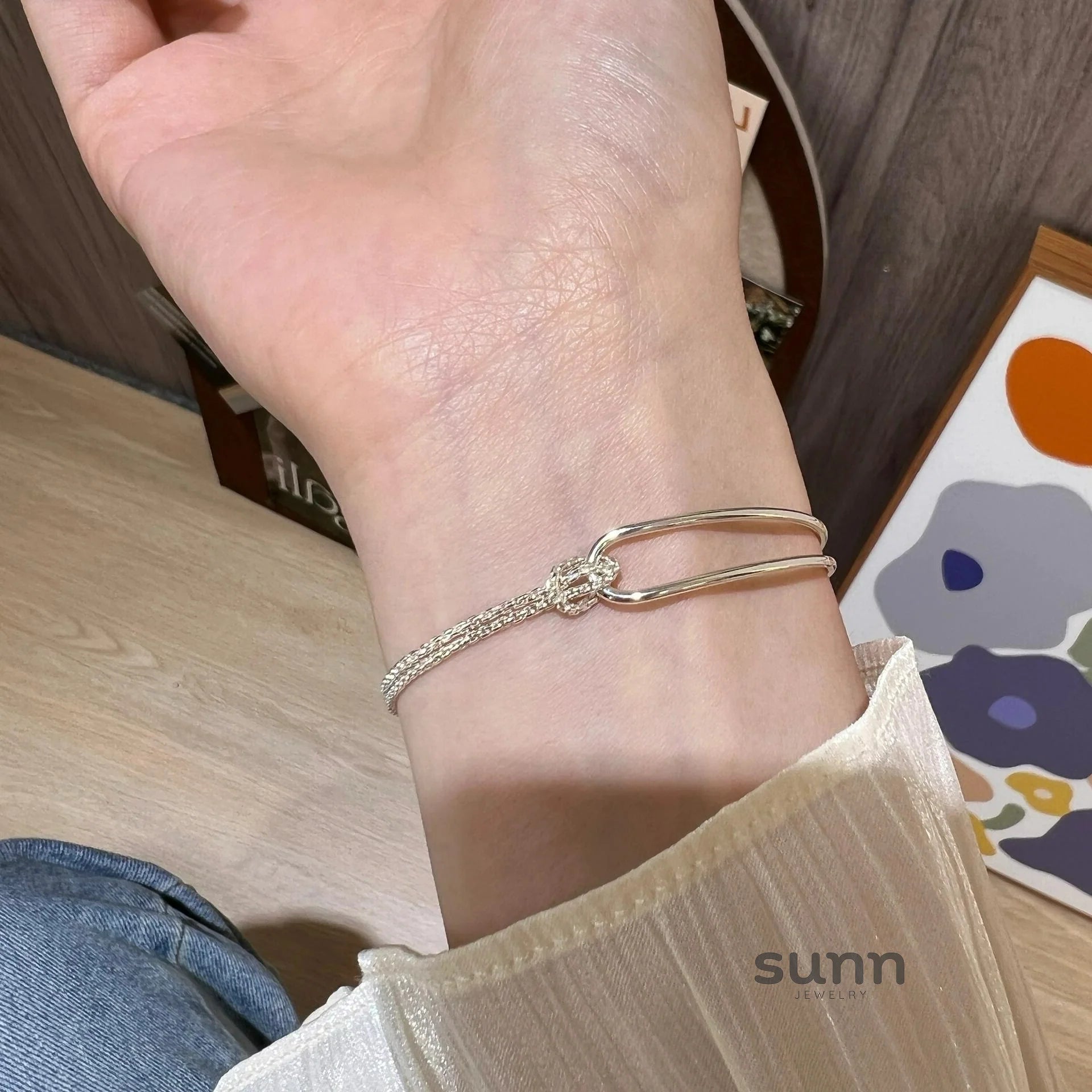 Skarlett Asymmetric Chain Bracelet