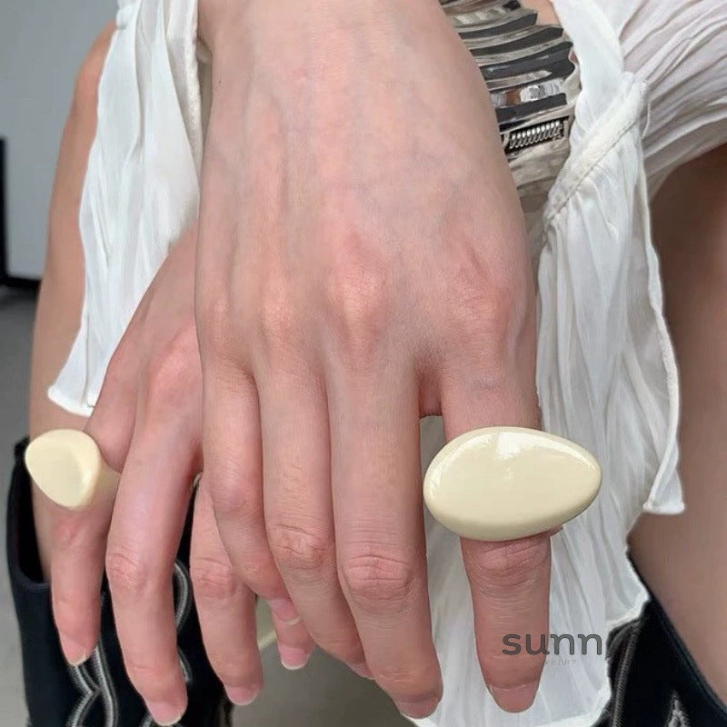 Skye Geometric Resin Ring [M2OMY39H]