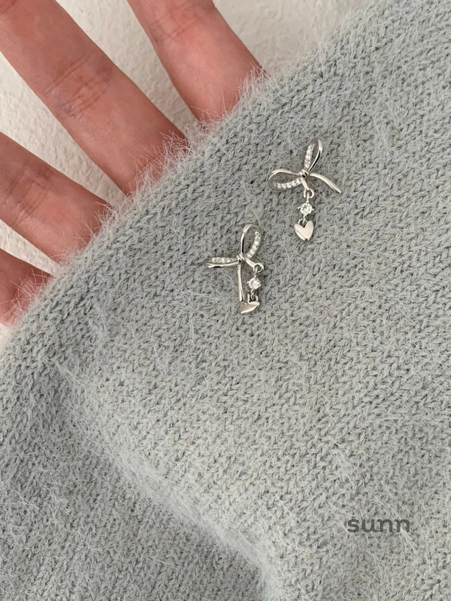 Skye Zircon Bowknot Stud Earrings