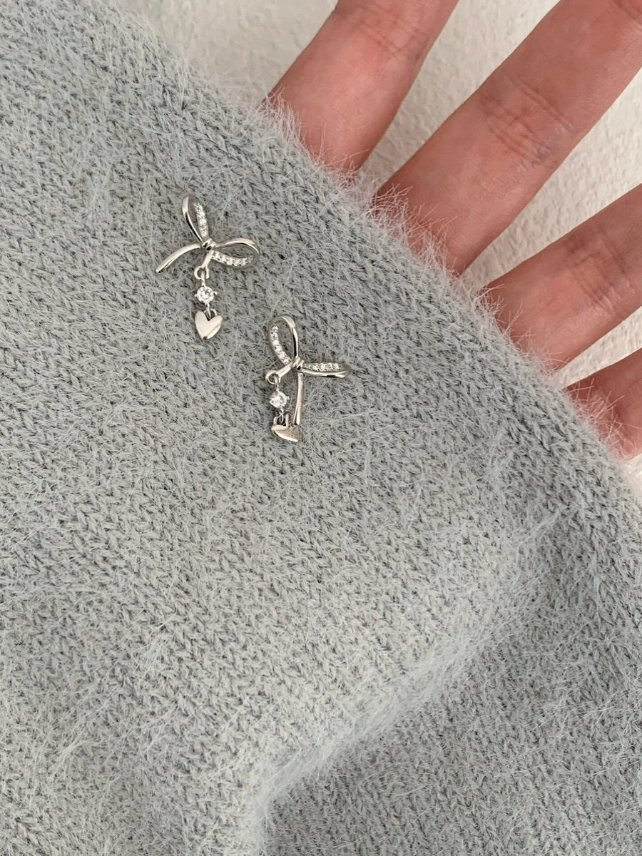 Skye Zircon Bowknot Stud Earrings