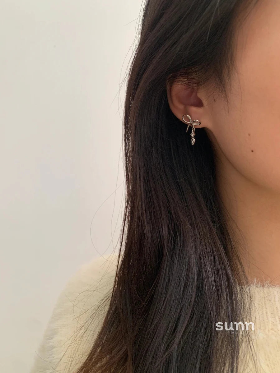 Skye Zircon Bowknot Stud Earrings
