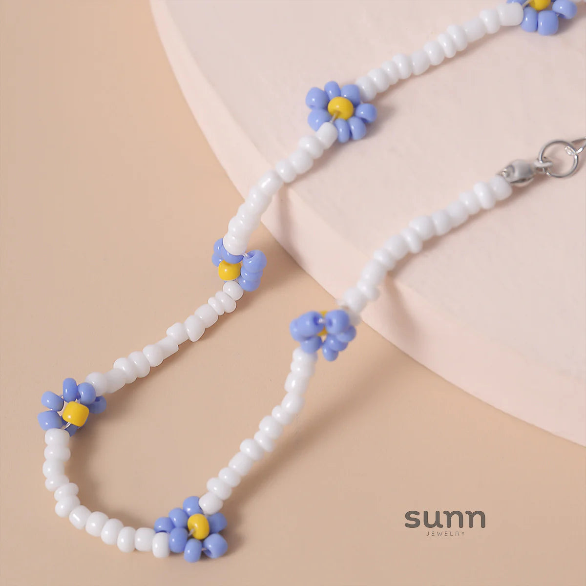 Skyla Floral Beaded Necklace