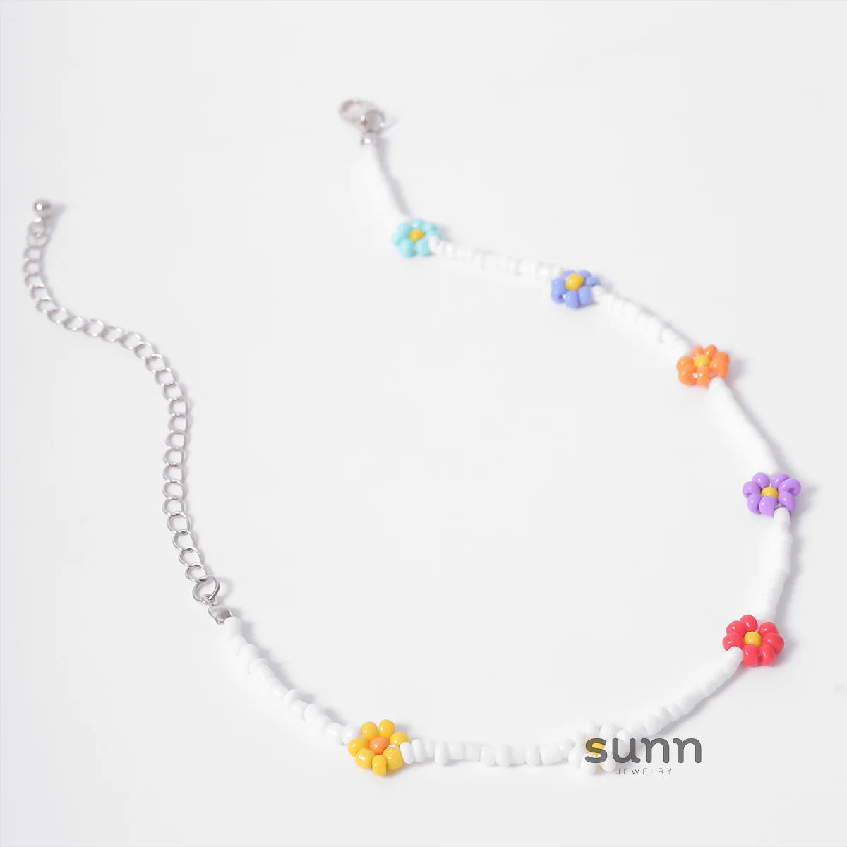 Skyla Floral Beaded Necklace