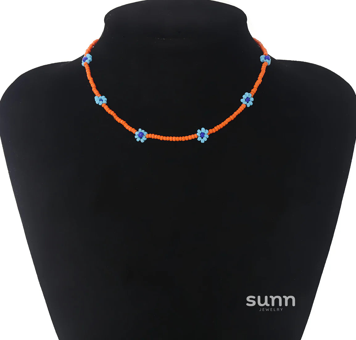 Skyla Floral Beaded Necklace