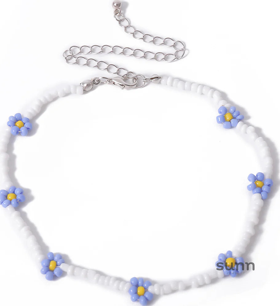 Skyla Floral Beaded Necklace