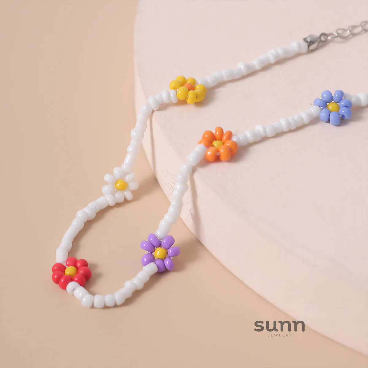 Skyla Floral Beaded Necklace