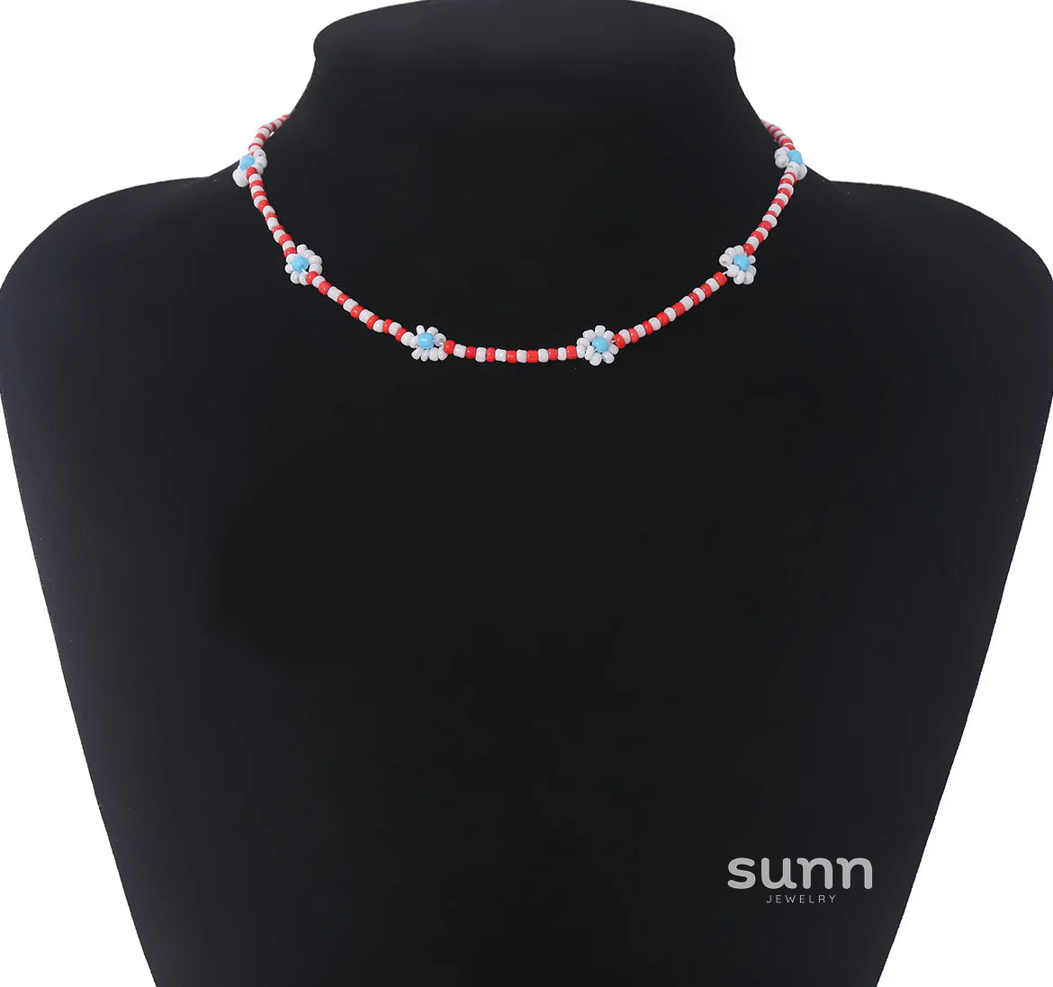 Skyla Floral Beaded Necklace