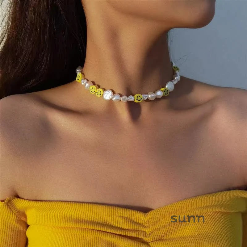Skyla Floral Beaded Necklace