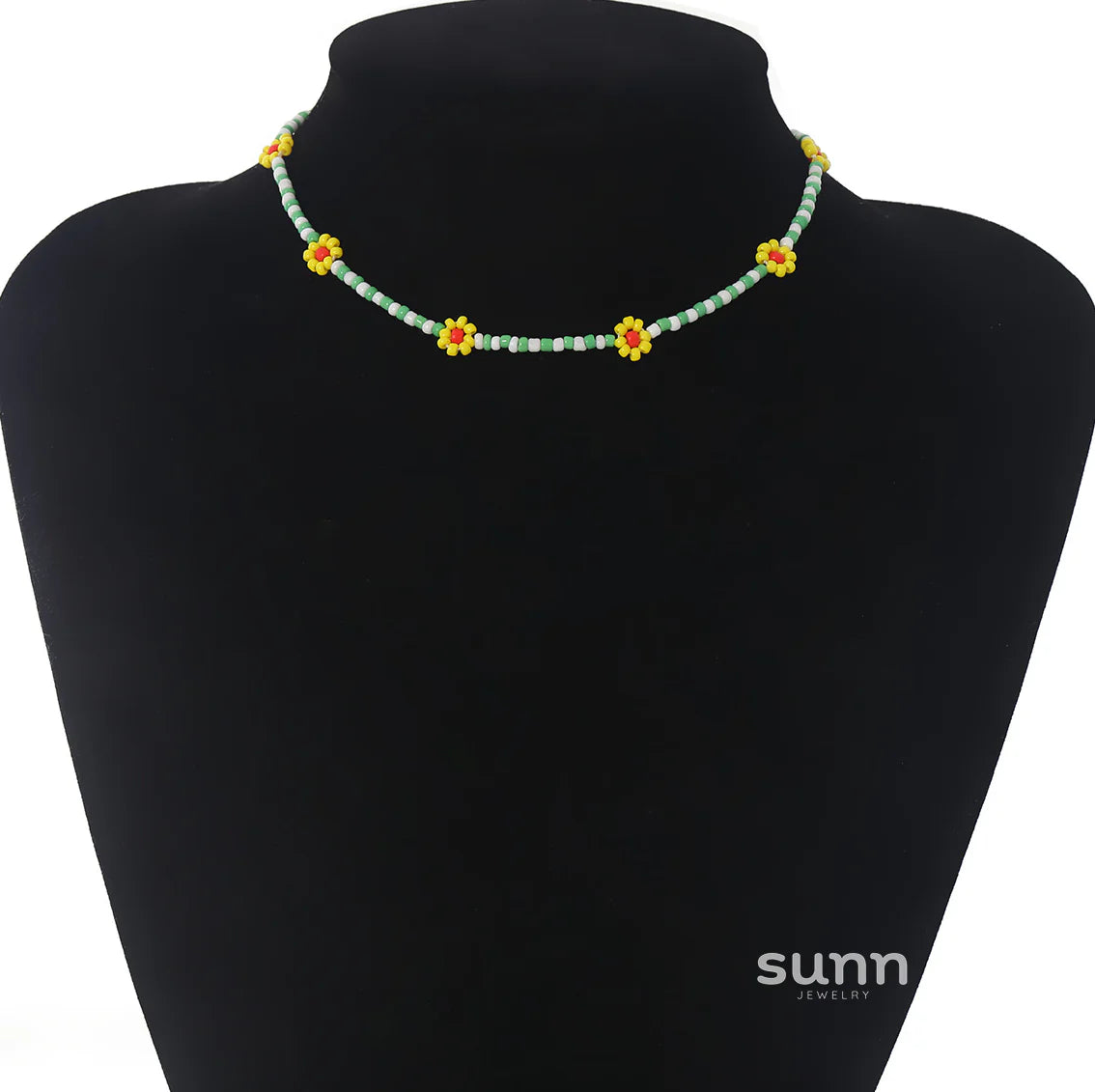 Skyla Floral Beaded Necklace