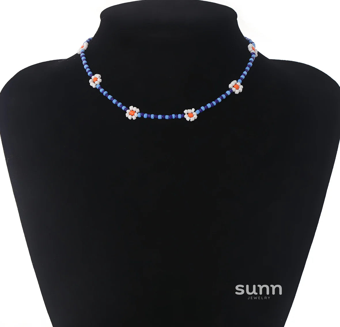 Skyla Floral Beaded Necklace