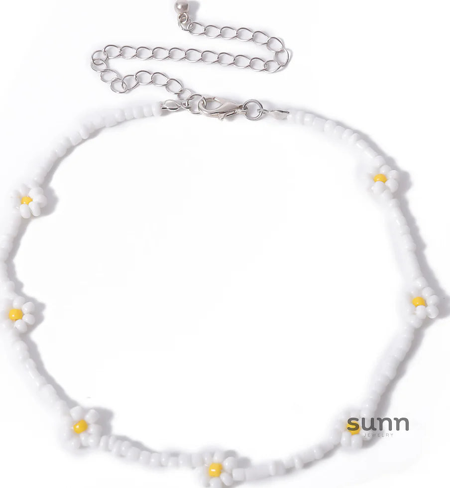 Skyla Floral Beaded Necklace