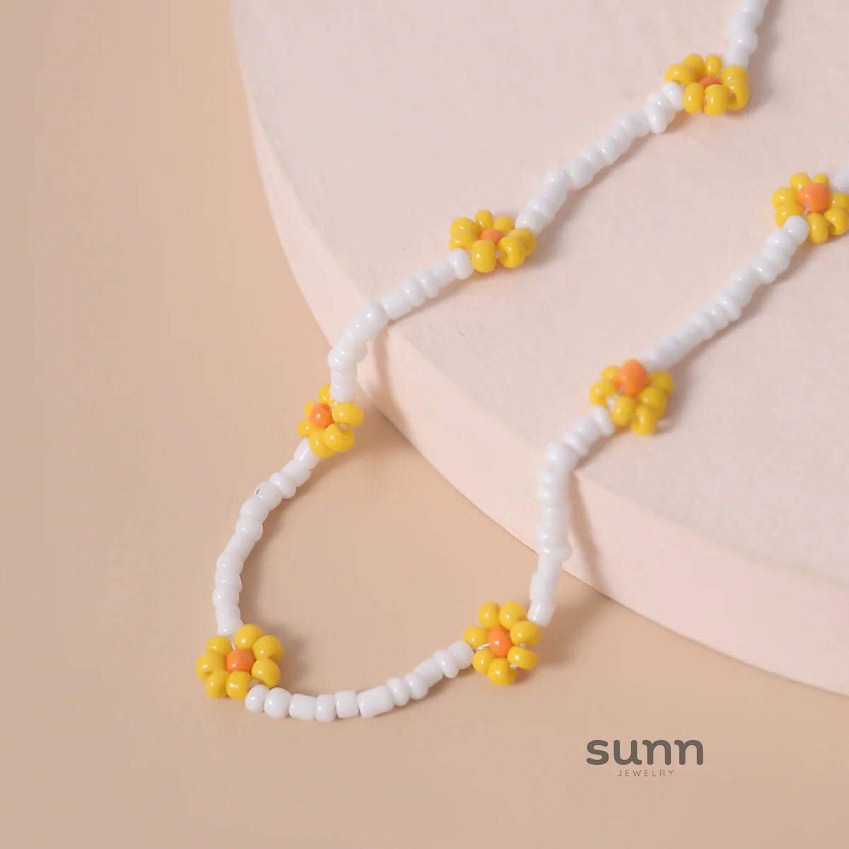 Skyla Floral Beaded Necklace