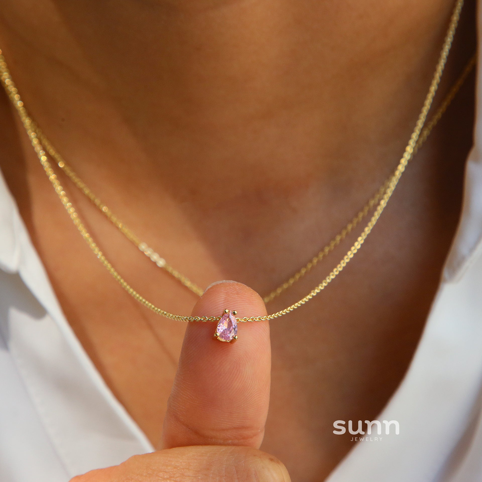 Skylan Birthstone Pendant Necklace [3OPN5WOE]