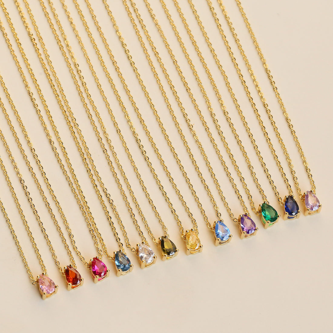 Skylan Birthstone Pendant Necklace [78G7K7EB]