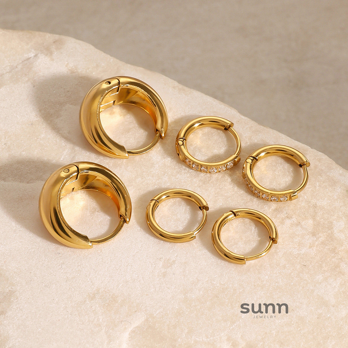 Skyler Triple Hoop Set [I20H6ZWQ]